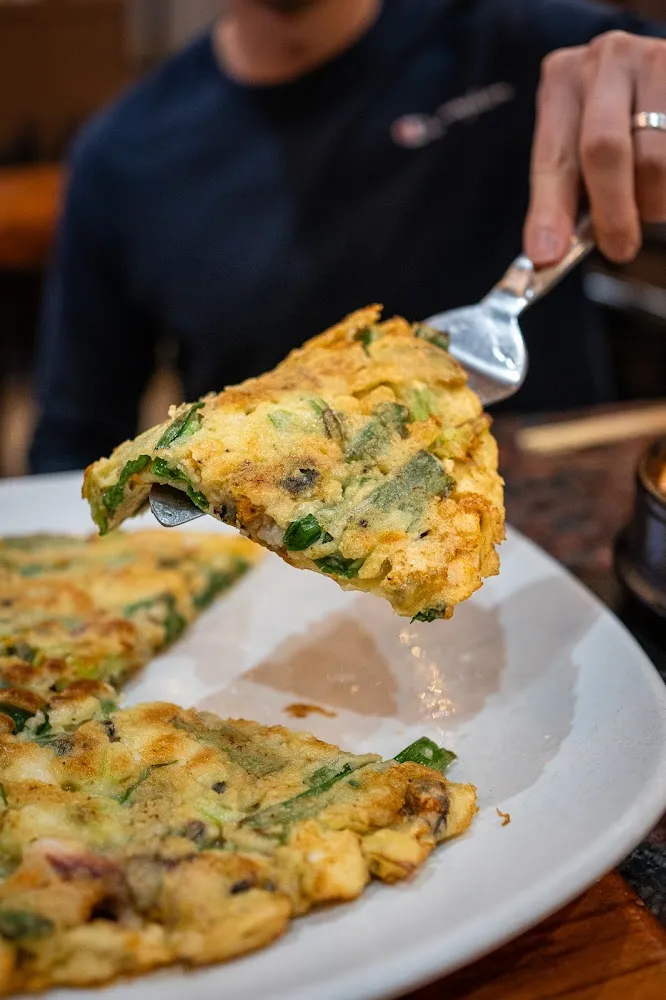 해물파전 Haemul-Pajeon Seafood and Green Onion Pancake